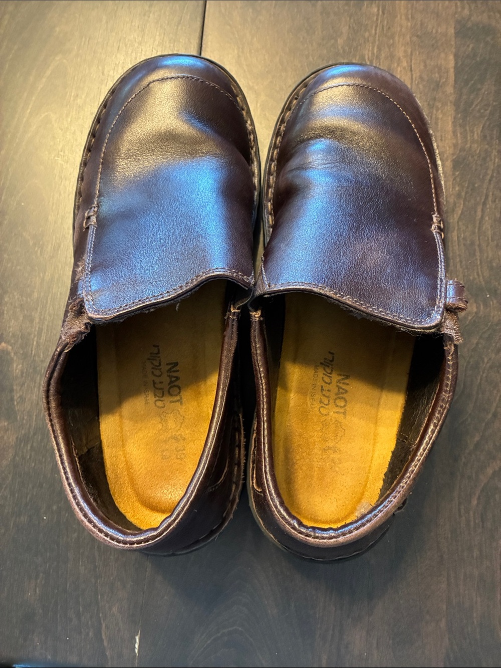 Brown Leather Slip-On Women’s Casual Loafers